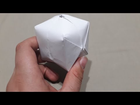 kağıttan TOP yapımı/kağıttan TOP nasıl yapılır/origami top