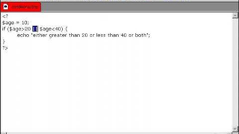 Logical Operators introduction to PHP programming for beginners