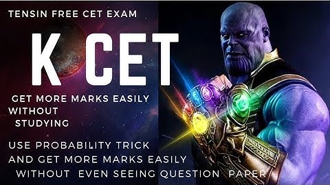 HOW TO EASILY  GET MORE MARKS IN KCET  MATHS   2021 WITHOUT STUDYING PART 2