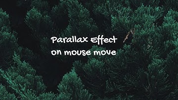 Advanced parallax effect || Change position on mouse move || Pure vanilla JavaScript project