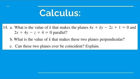 What is the value of k that makes the plane 4x+ky-2z+1=0 and 2x+4y-z+4=0 parallel?