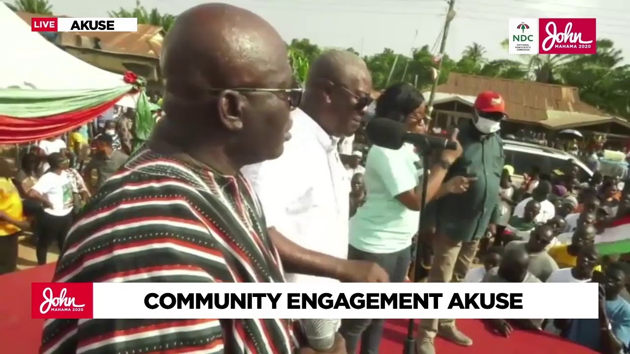 John Mahama on the Move | Community Engagement at Akuse