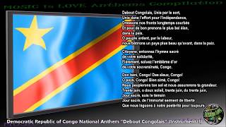 Congo Democratic Republic National Anthem Debout Conais Instrumental With Lyrics