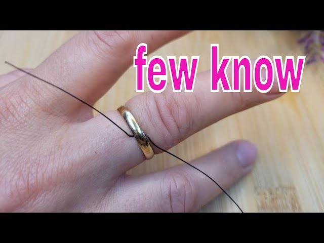 A doctor showed me how to remove the ring that was stuck on my finger 