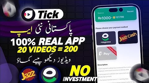 😍Watch Video Earn Money• 2023 New Earning App Withdraw Easypaisa Jazzcash • Earn Money Online