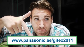 Panasonic at GITEX 2011 trailer with Rob Kaye