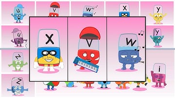 👋 Sprunki Alphablocks U, V, W, X, Y and Z | Compilation Incredibox #Sprunki #Alphablocks #Animation