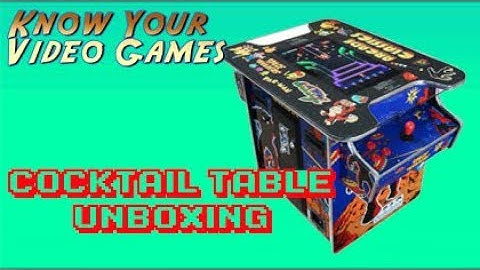 Abvideoarcades Cocktail Arcade Machine W/ 412 Classic games - Unboxing