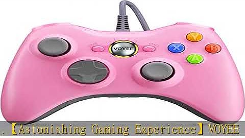 VOYEE PC Controller, Wired Controller Compatible with Microsoft Xbox 360 & Slim/PC Windows 10/8/7,