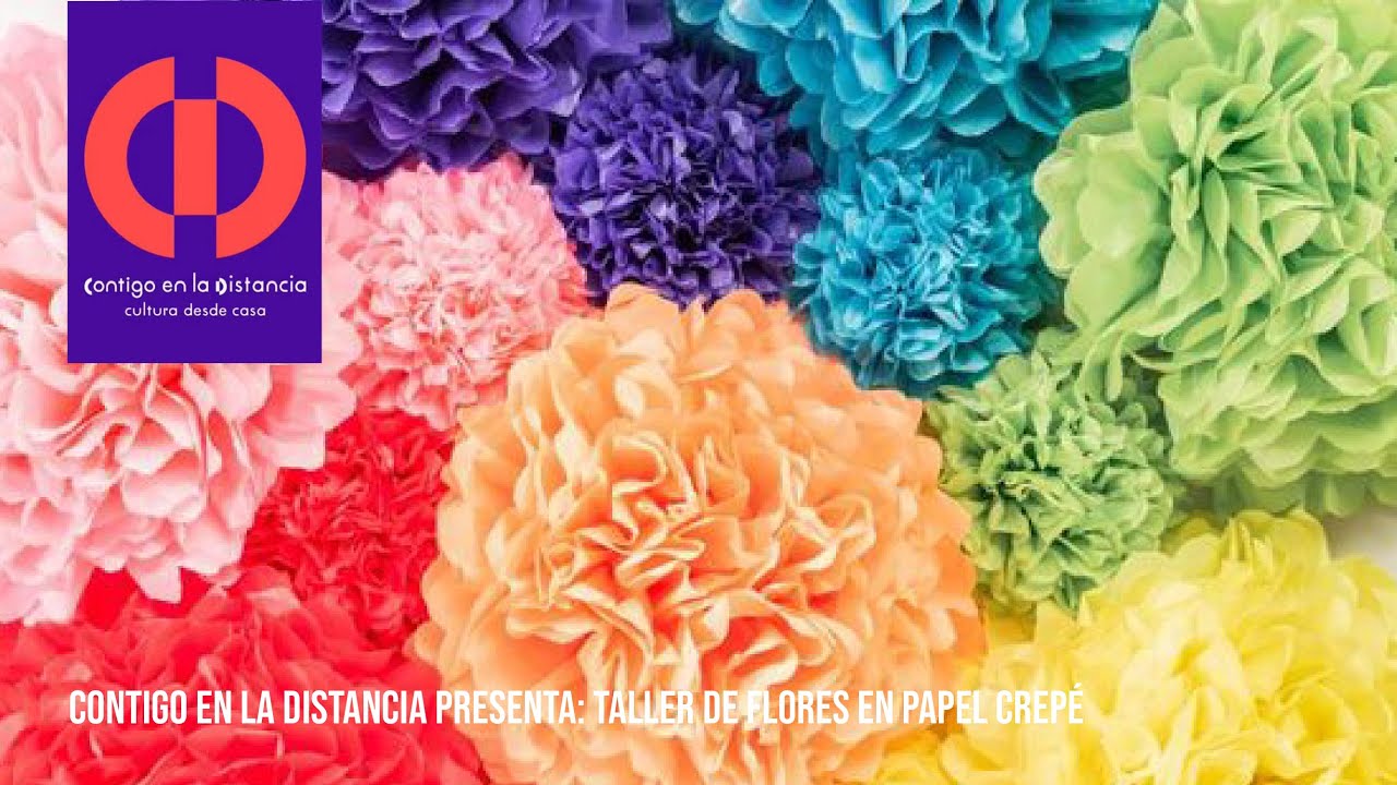 Linda flor de papel crepe #tallerdefloresmirta #manualidadestiktok #m