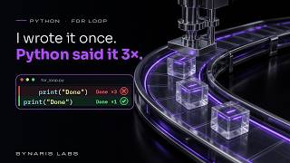 Python For Loop for Beginners: I Wrote Done Once, Python Printed It 3 Times #79