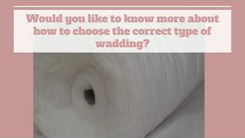 Marent Crafts - Wadding, Things To Remember