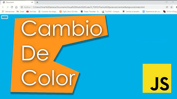 CAMBIAR EL COLOR DEL DOCUMENTO DINAMICAMENTE CON HTML y JAVASCRIPT
