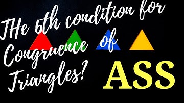 002【Congruent Triangles】ASS 可以證明全等三角形? Can ASS be a reason for congruent triangles?