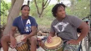 Jamaican Conga Twins Oshane and Roshane Dennis