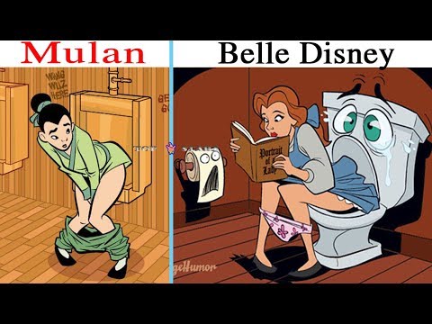 Amazing Funny If Disney Princesses Went To The Bathroom