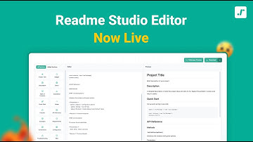 New Readme Studio Editor Update 🚀 | AI-Powered Readme Generation, Customization, Live Preview & More