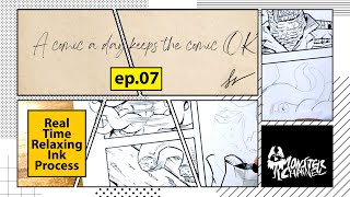 A comic a day ep.07 : Real Time Realaxing Ink Process