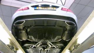 Mercedes E400 4Matic Met Kleppen Cutouts In Uitlaatsysteem
