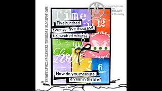 Music Inspired Card with Heat Embossing
