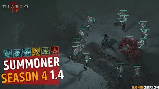 Best Diablo 4 Season 4 Summoner Build, endgame necromancer with overpowered skeletons and golem!