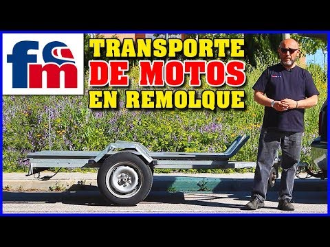 Cómo llevar motos en un remolque ligero Aspectos a tener en cuenta - YouTube