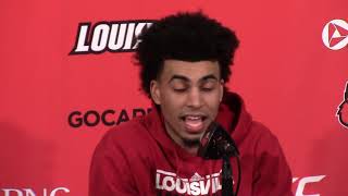 MBB: Jordan Nwora vs Robert Morris Postgame Interview