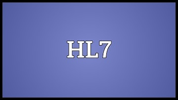 HL7 Meaning