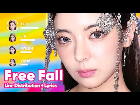 ITZY - Free Fall (Line Distribution + Lyrics Karaoke) PATREON REQUESTED