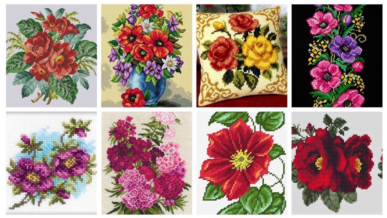#1 Потрясающие и элегантные узоры для вышивки крестом/идеи дизайна вышивки чарсути/ручная вышивка