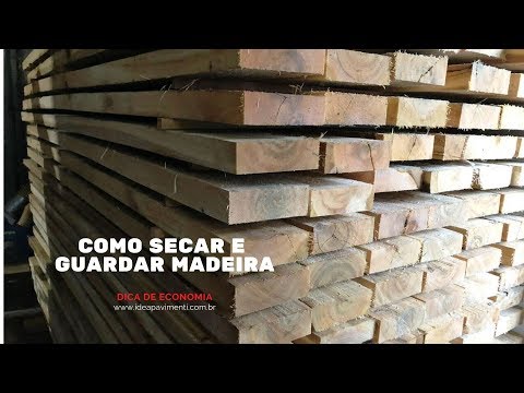 Vídeo: Como Secar Madeira