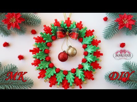 Video: Vánoční Věnec S Plstěnými Figurkami