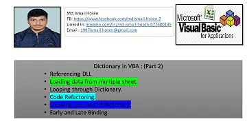 Introduction to Dictionary in VBA : Dictionary use case (Part 2)