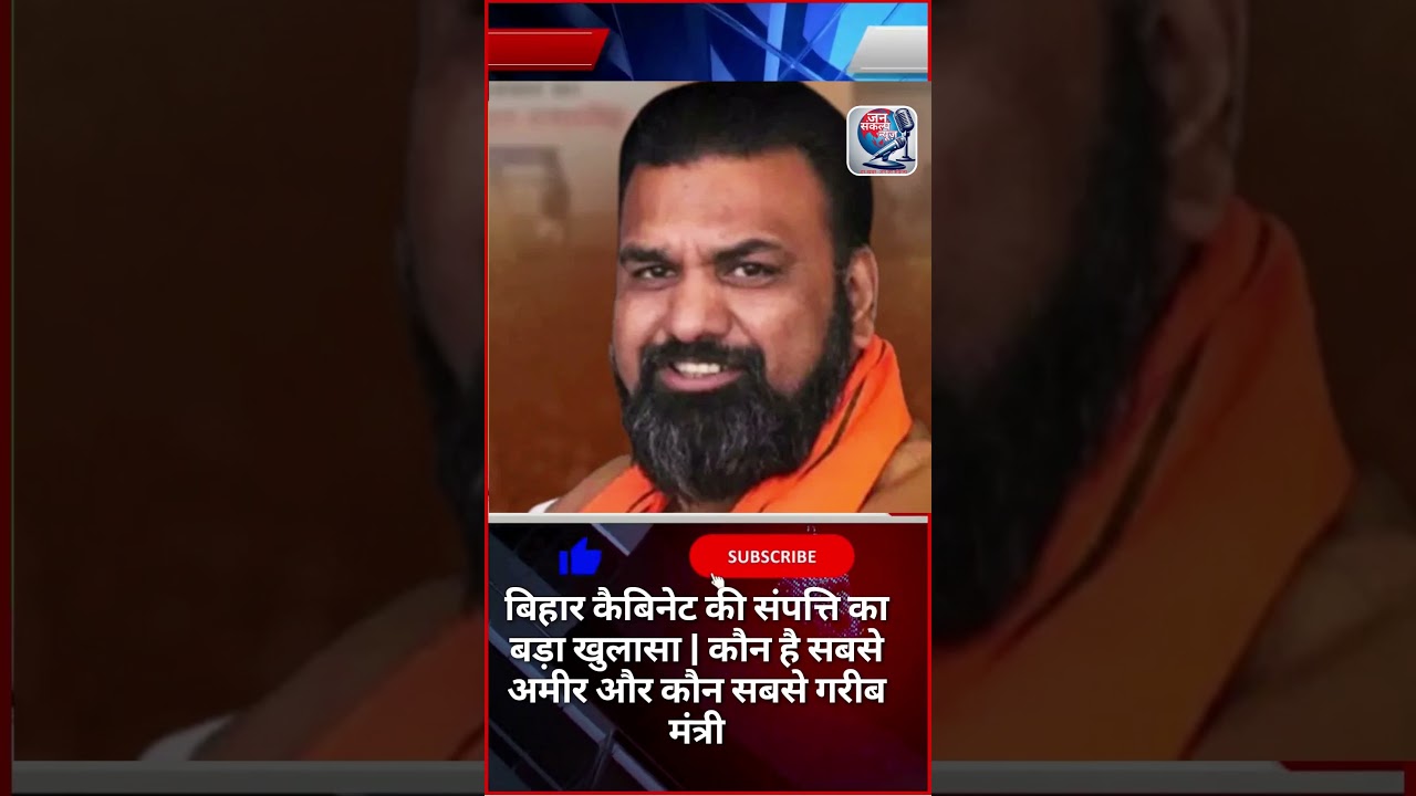 बिहार कैबिनेट की संपत्ति का बड़ा खुलासा | कौन है सबसे अमीर और कौन सबसे गरीब मंत्री