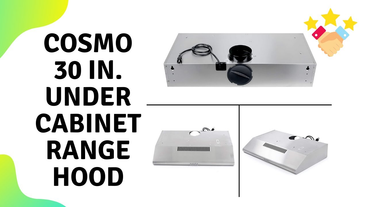 Cosmo 5MU30 30 in. Under Range Hood with Ductless Convertible Duct Overview YouTube
