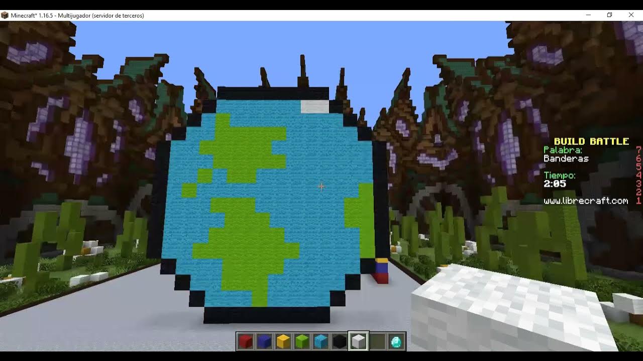 Minecraft Build Batlle (LAS BANDERAS) Ep #1 - YouTube