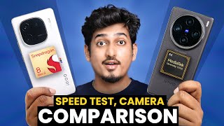 iQOO 12 vs vivo X100 Pro ⚡ SD 8 Gen 3 vs Dimensity 9300 ⚡ Speed Test & Camera Comparison🔥