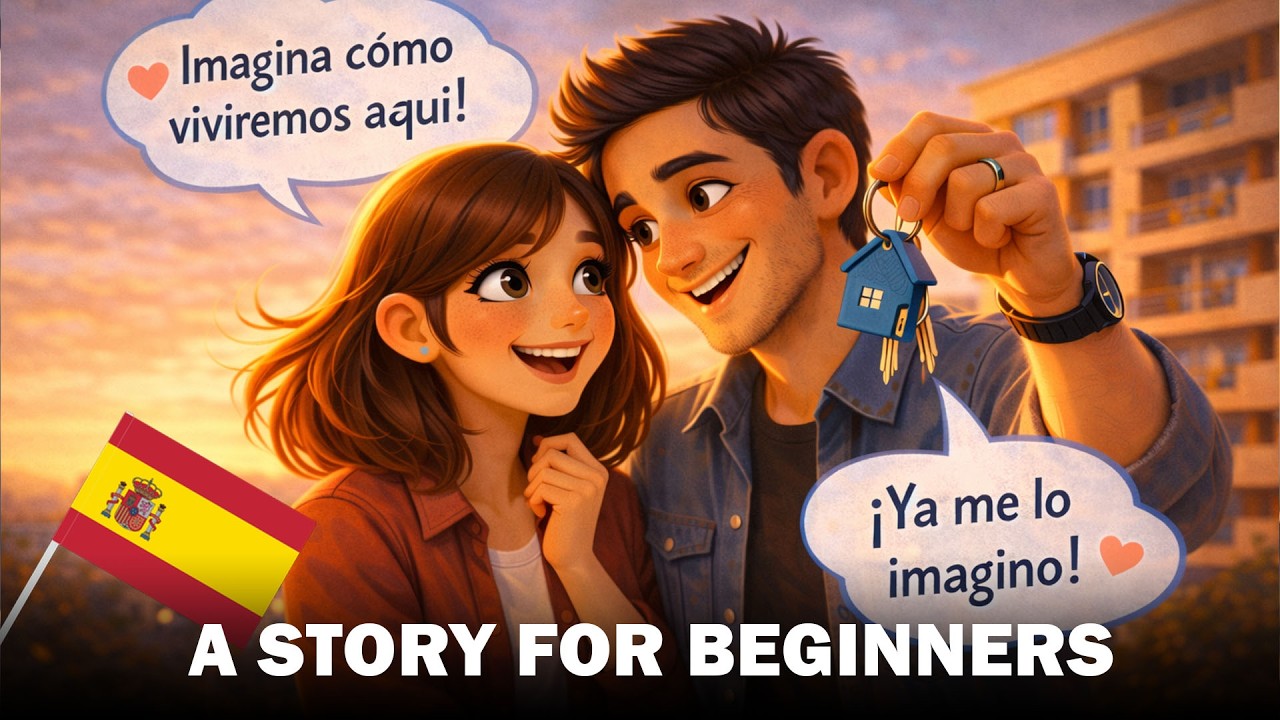 Реальный диалог на испанском языке для начинающих (A1–A2) | Переезд в новый город | Практика аудиров