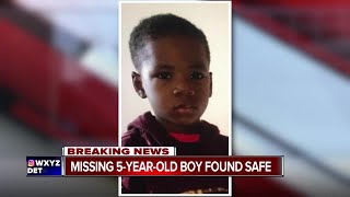 Detroit police locate missing 5-year-old boy on east side