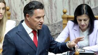 Ο Άδωνις Γεωργιάδης επί προσωπικού στους Δ. Μάντζο, Θ. Ξανθόπουλο, Α. Καζαμία και Θ. Παφίλη 31.07.26
