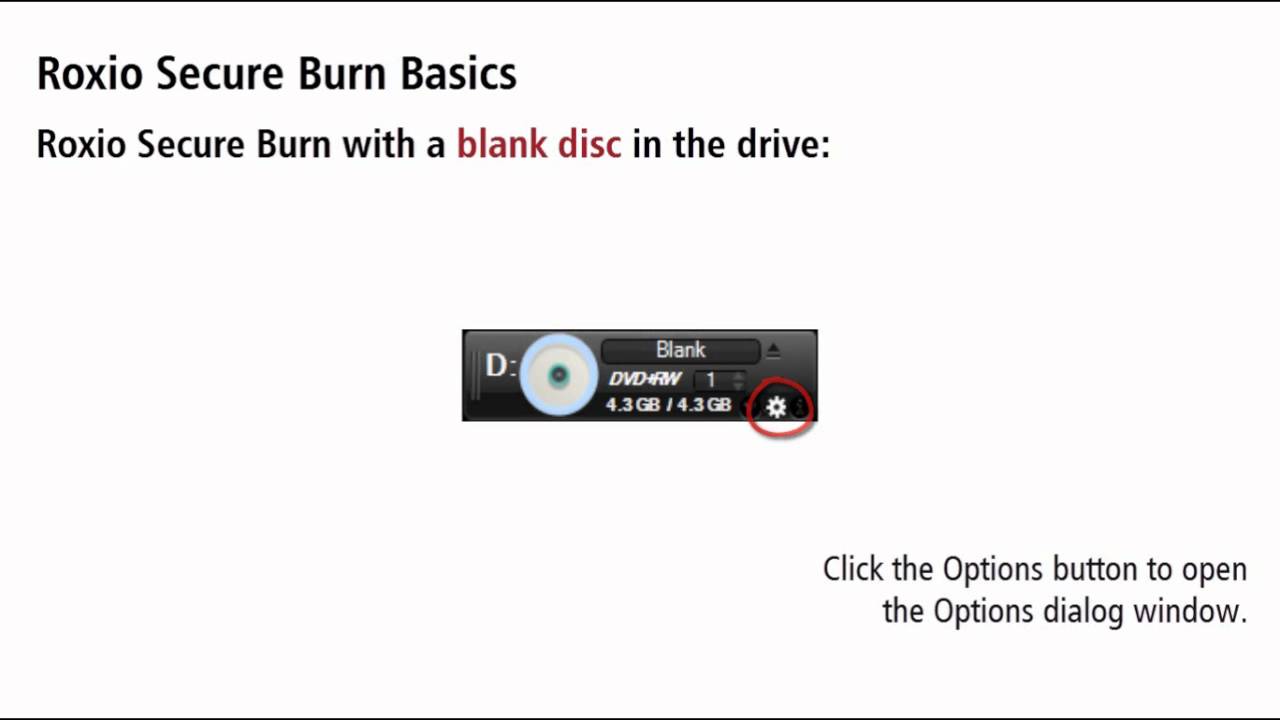 Roxio Secure Burn The Basics Youtube