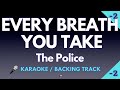 Every Breath You Take Karaoke Backing Track Lower Key The Police