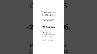 Торговля на МосБирже. 06.06.2026