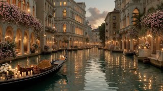 Romantic Venice Gondola Ride ~ Italian Music & Luxury Coastal Views