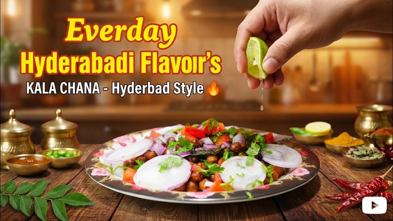 “Iftar Special: Spicy & Tangy Kala Chana | Easy Hyderabadi Recipe!”