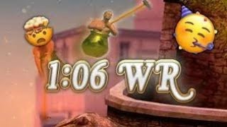 Getting over it speed run Wolrd Record in 1:06.507 ! Blastblot