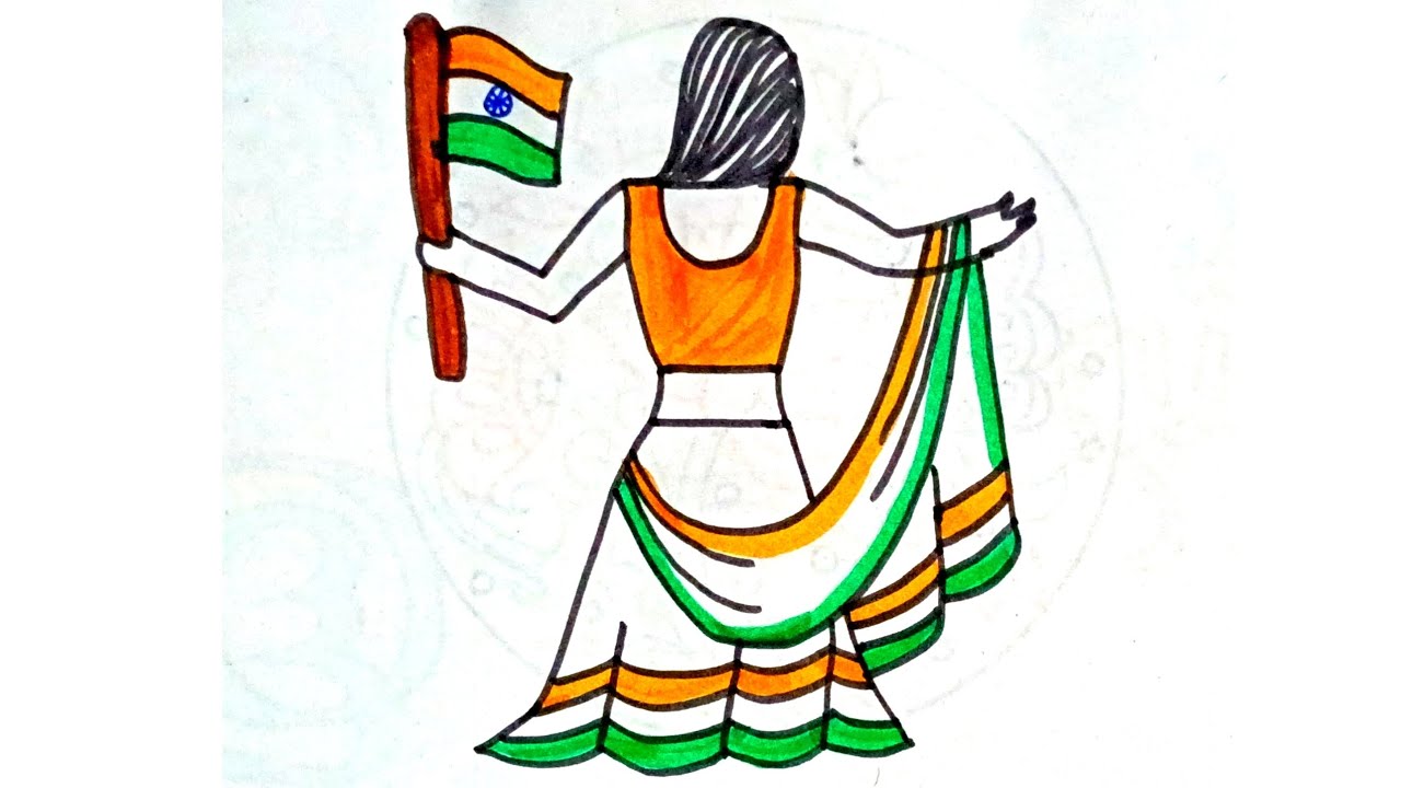 indian flag drawing | easy indian flag drawing easy steps