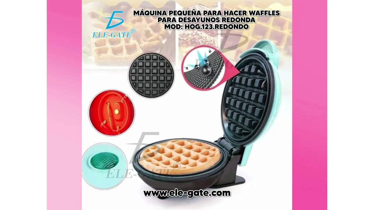 MAQUINA PARA HACER WAFFLES WAFLERA ELÉCTRICA