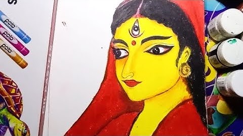 Durga Maa Drawing , Navaratri Special Durga Thakur Drawing , How To Draw Maa Durga Step By Step 