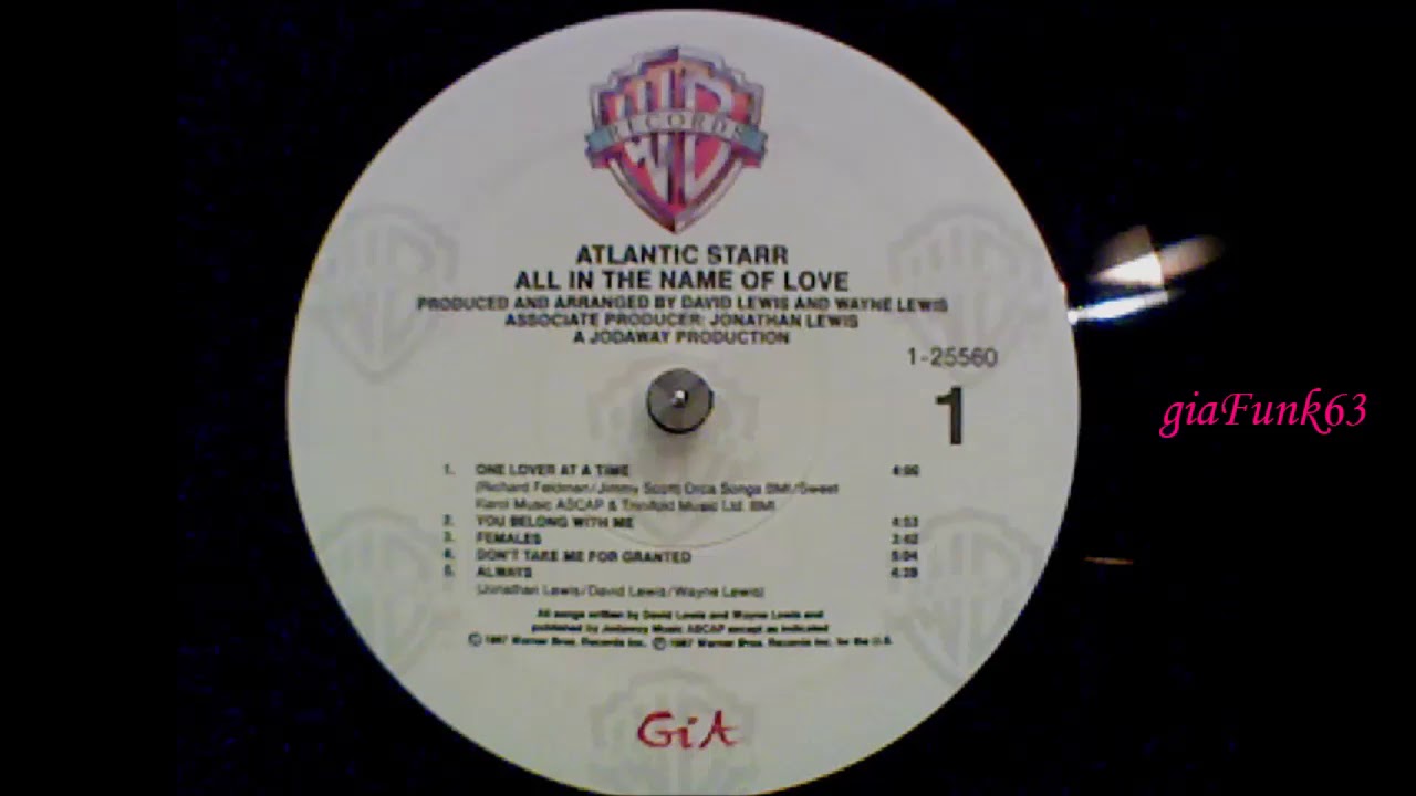 ATLANTIC STARR - interlude/ don't take me for granted - 1987 - YouTube
